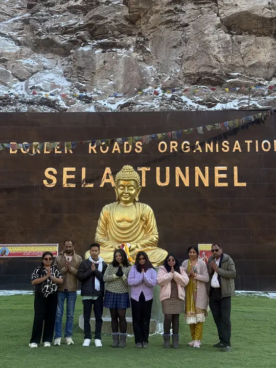 Group at the Sela Tunnel