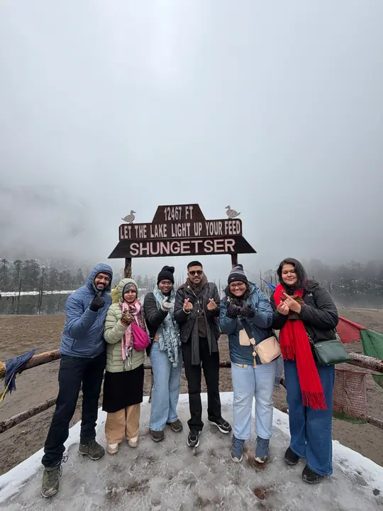 Group at Shungetser (Madhuri) Lake